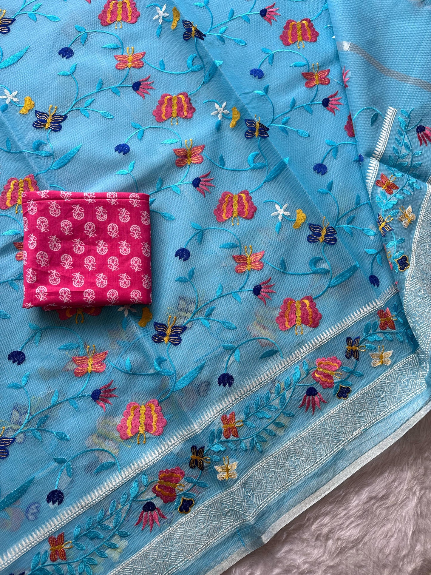 Semi Pure Organza Saree