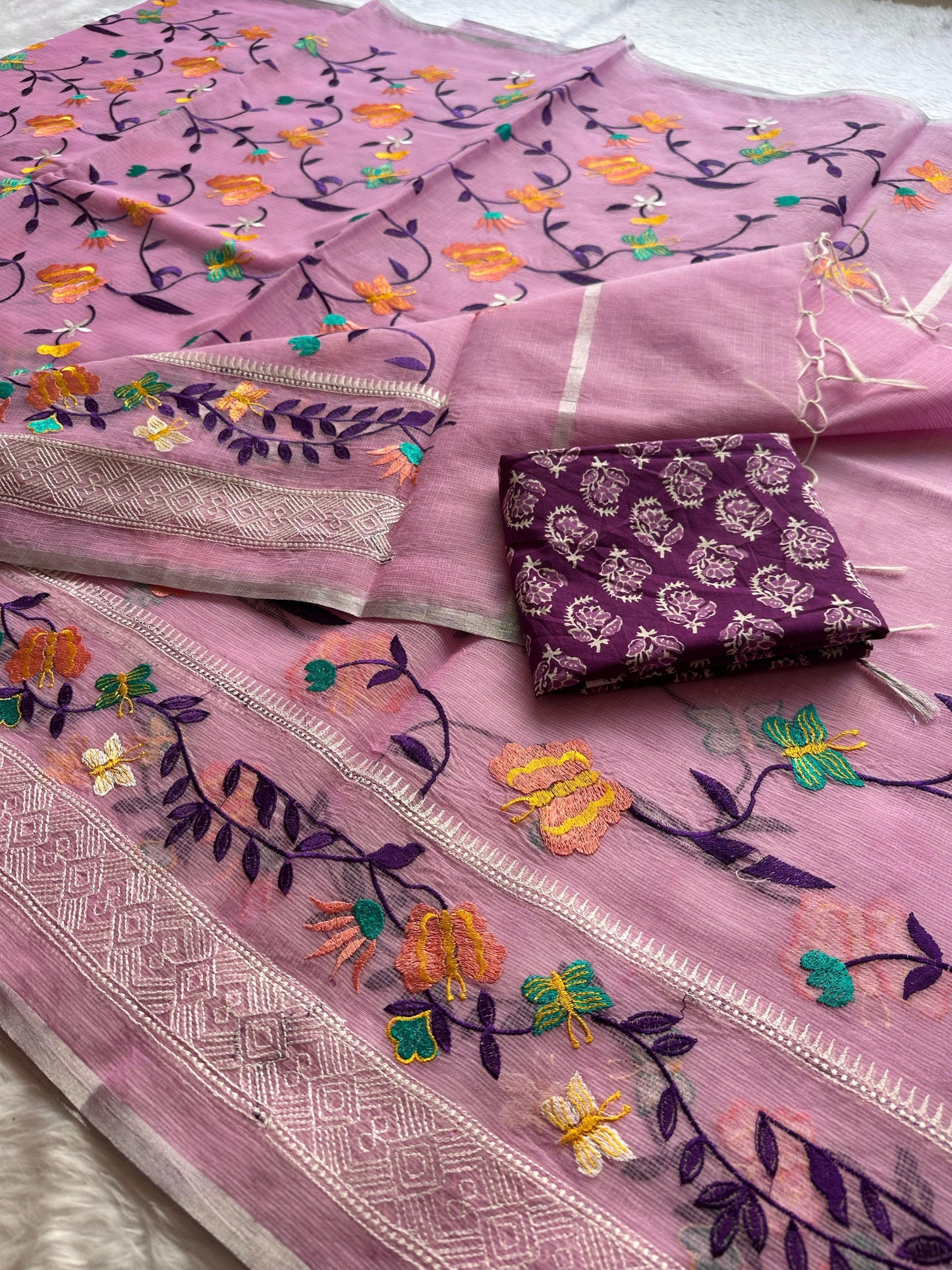 Semi Pure Organza Saree