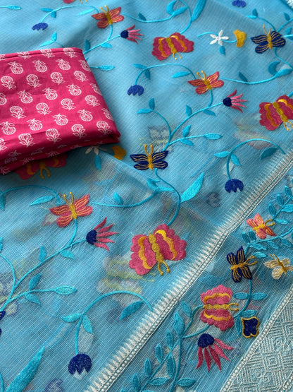 Semi Pure Organza Saree