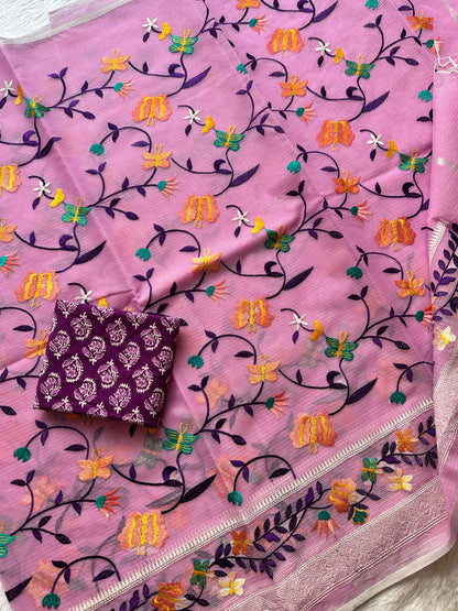 Semi Pure Organza Saree