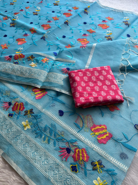 Semi Pure Organza Saree