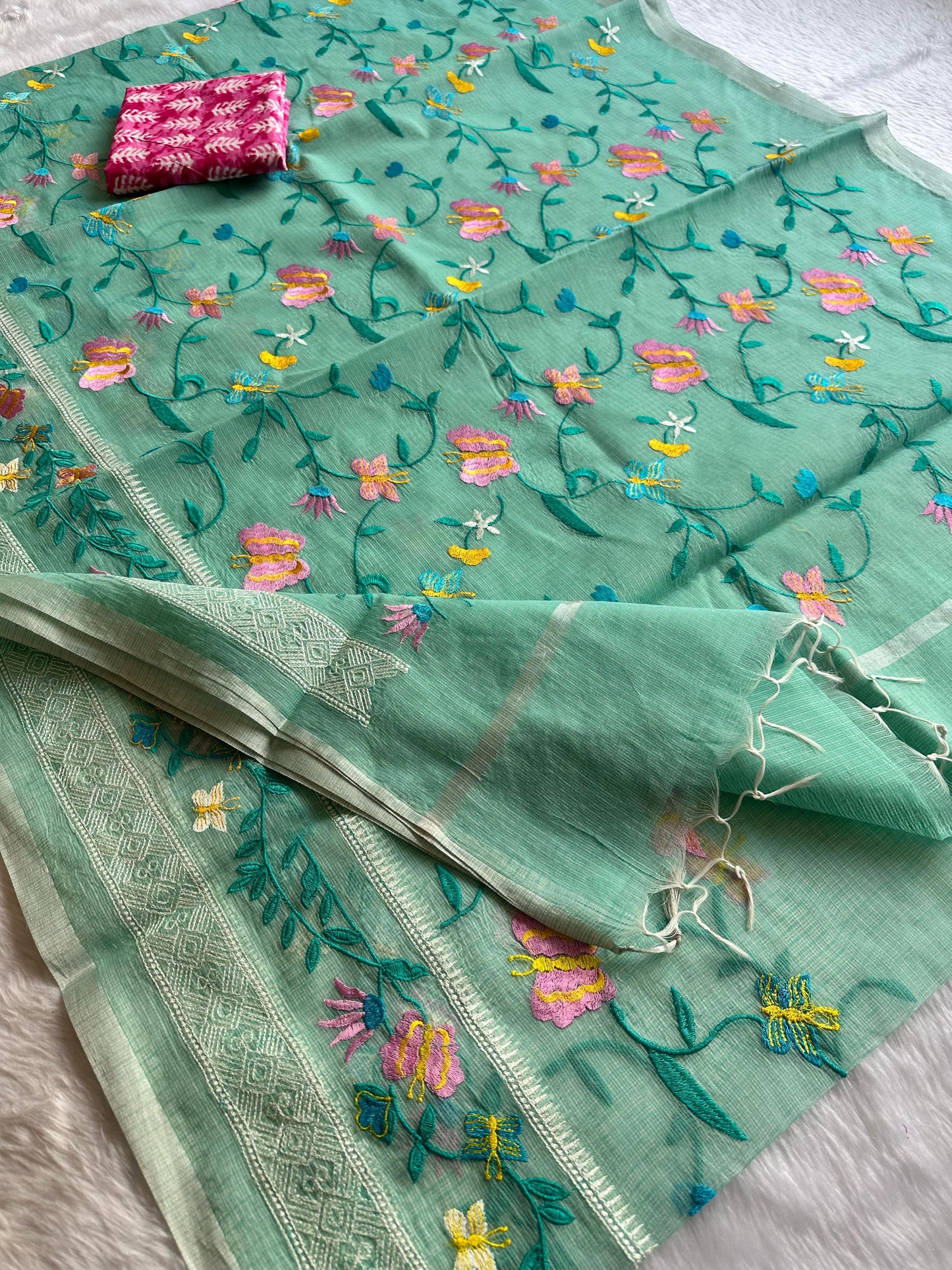 Semi Pure Organza Saree