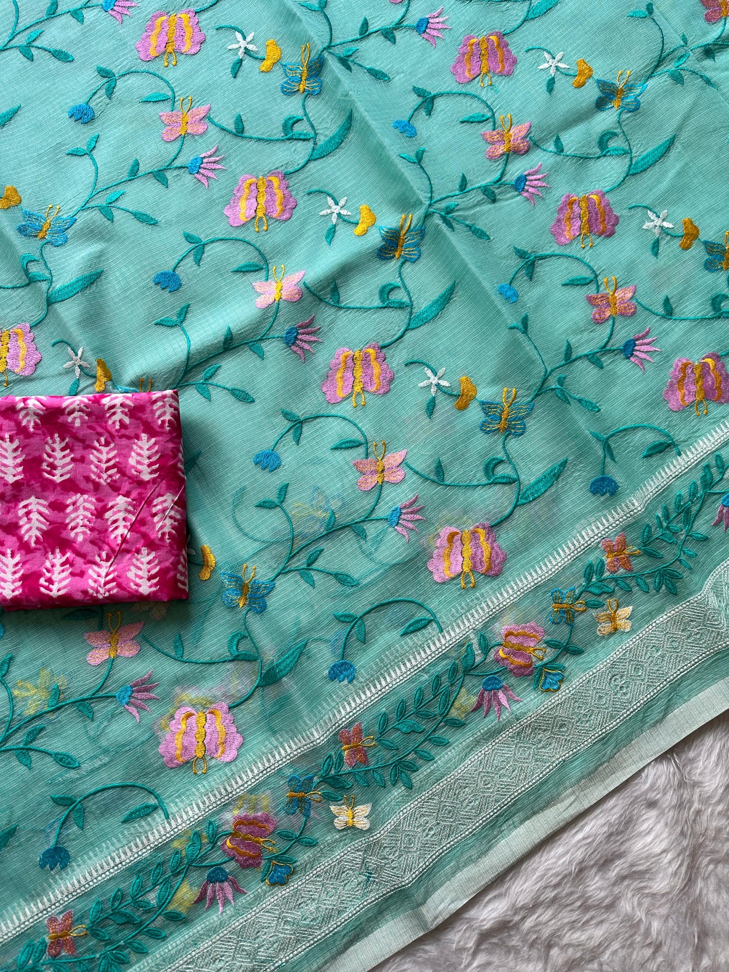 Semi Pure Organza Saree