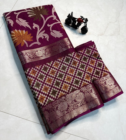 Pure Dola Silk Saree