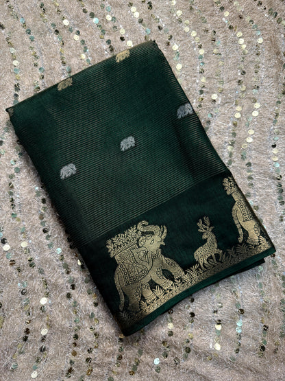 Pure Handloom Crepe Silk Saree