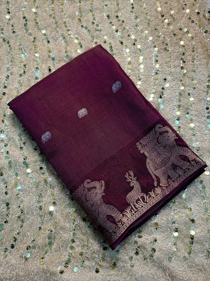 Pure Handloom Crepe Silk Saree