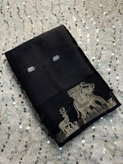 Pure Handloom Crepe Silk Saree