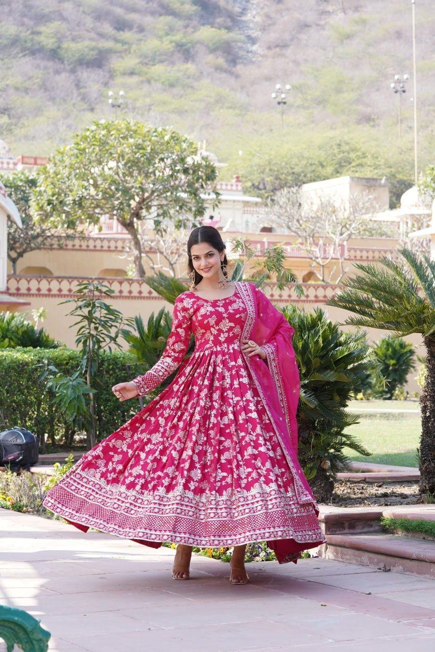 Jacquard Gown