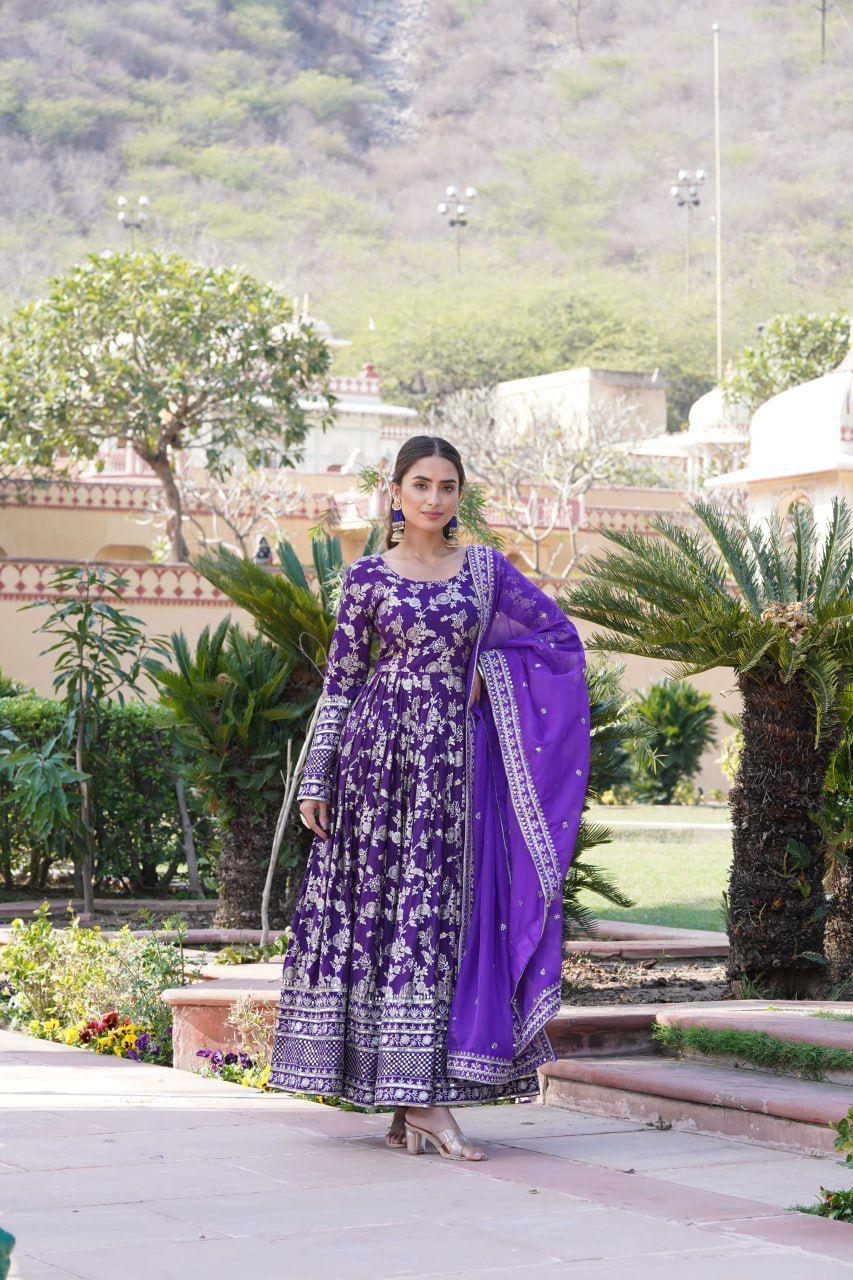 Jacquard Gown