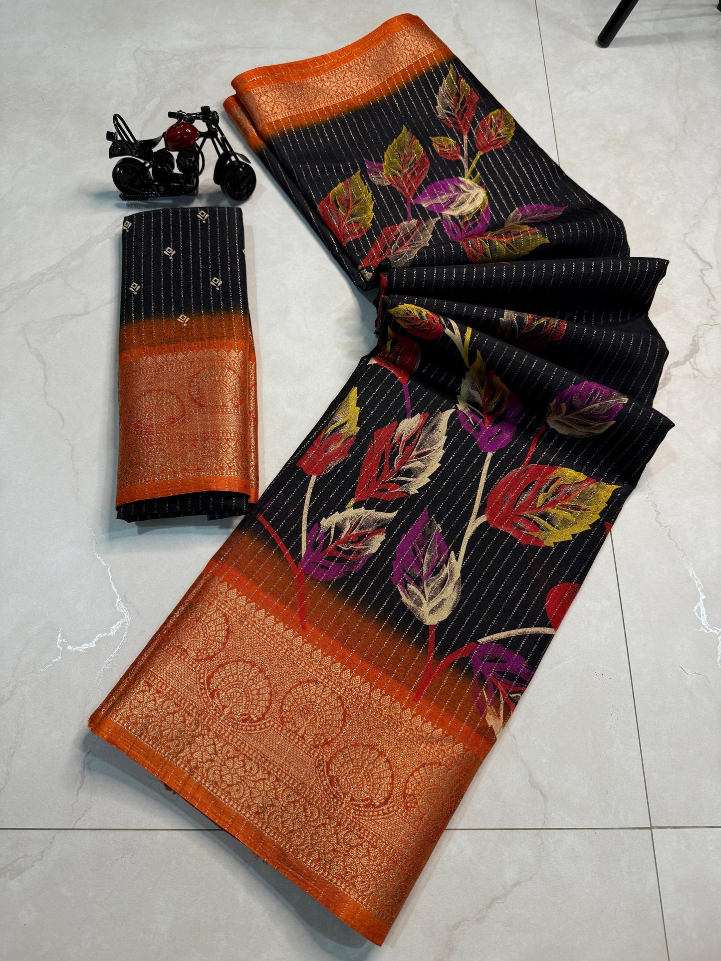 Floral Rekko Silk Saree