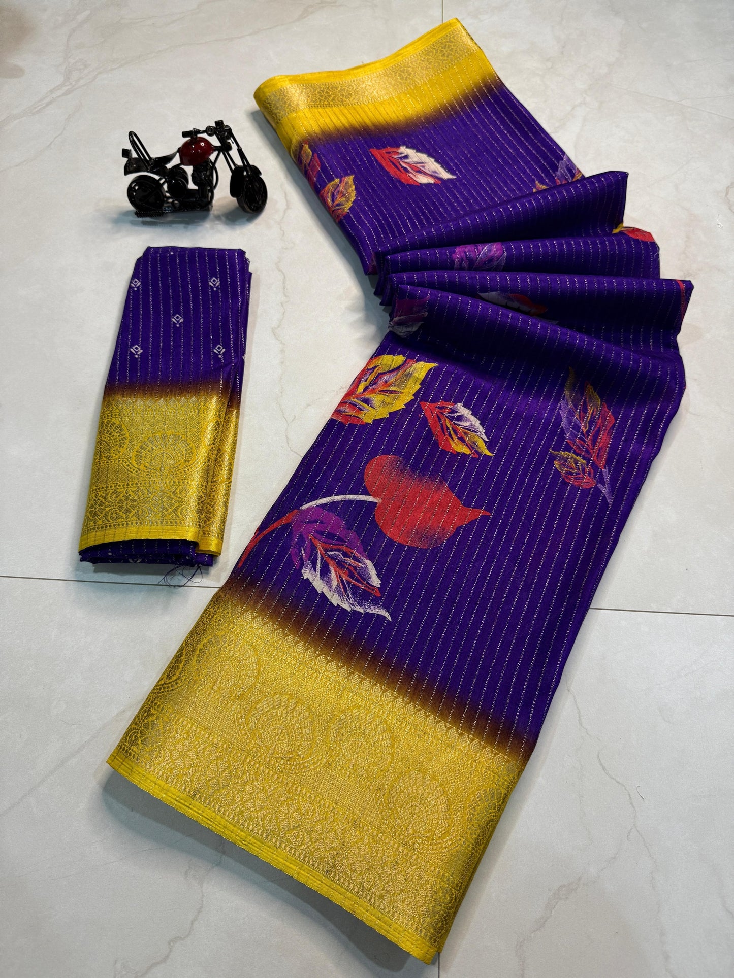 Floral Rekko Silk Saree
