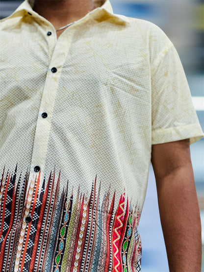 MEN'S EXCLUSIVE IMPORTED FABRIC HALF SLEEVE SHIRT