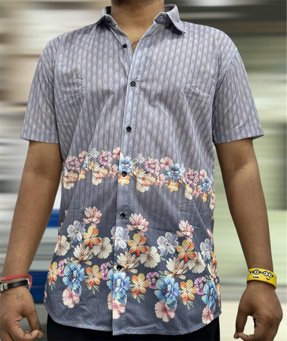MEN'S EXCLUSIVE IMPORTED FABRIC HALF SLEEVE SHIRT