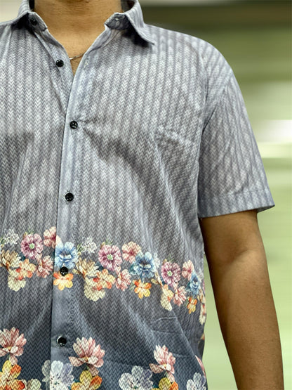MEN'S EXCLUSIVE IMPORTED FABRIC HALF SLEEVE SHIRT