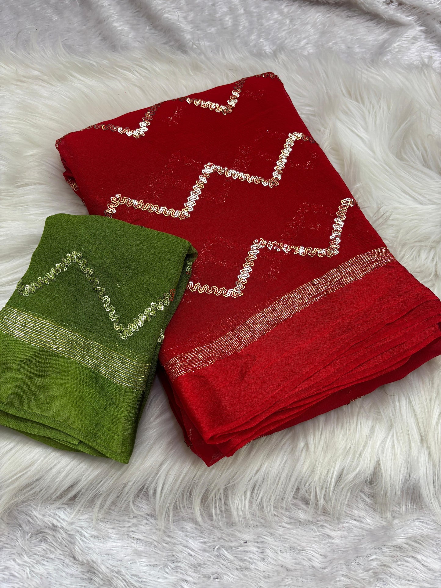 Pure Viscsose Georgette Dying Saree