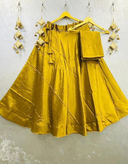 Plain Semi Gaji Silk Skirt