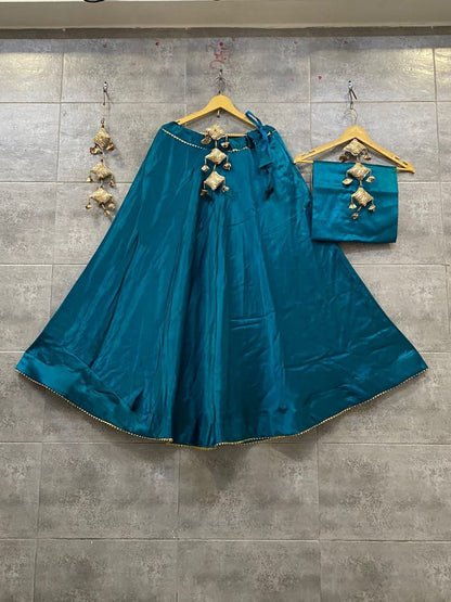 Plain Semi Gaji Silk Skirt