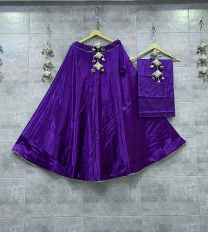 Plain Semi Gaji Silk Skirt