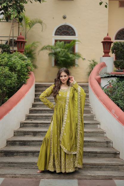 READYMADE TOP-SHARARA-DUPATTA