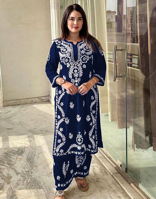 Lakhnavi Kurti Set