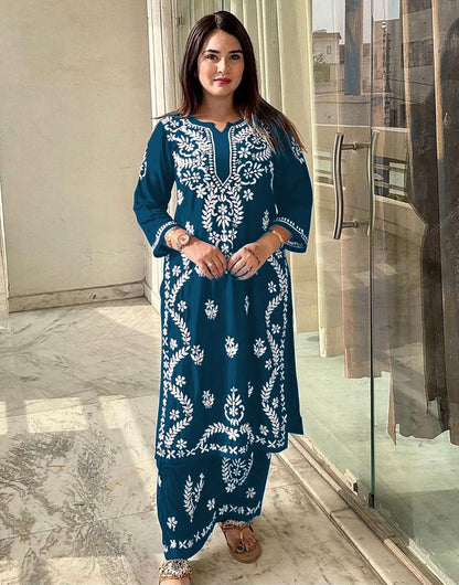 Lakhnavi Kurti Set