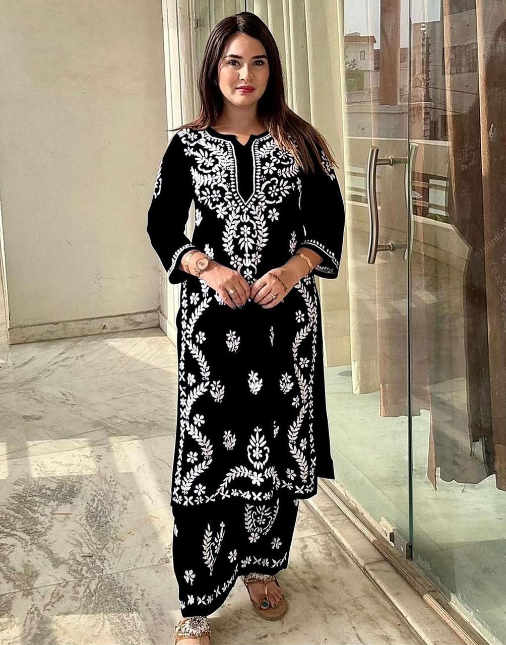 Lakhnavi Kurti Set