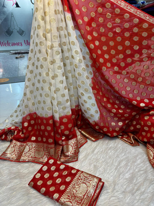 Pure Viscose Jacquard Border Saree