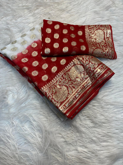 Pure Viscose Jacquard Border Saree
