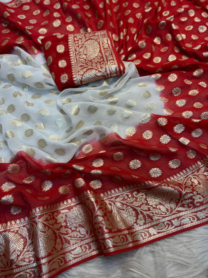 Pure Viscose Jacquard Border Saree