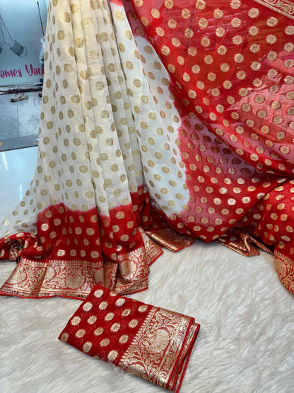 Pure Viscose Jacquard Border Saree