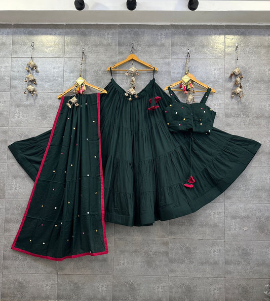 Rayon Cotton Spaghetti Blouse Chaniya Choli