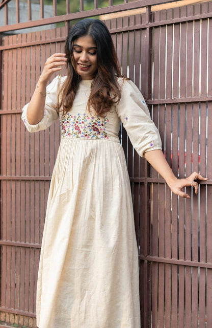 Floral Embroidery Dress