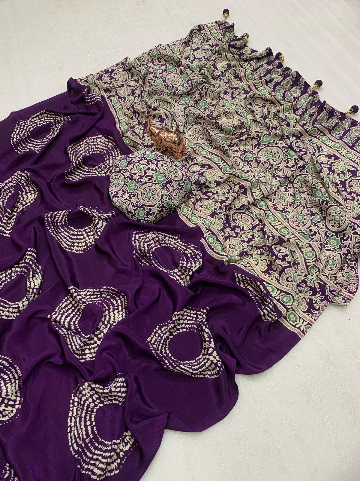 Lagdi Pure Gajji Soft Silk Saree