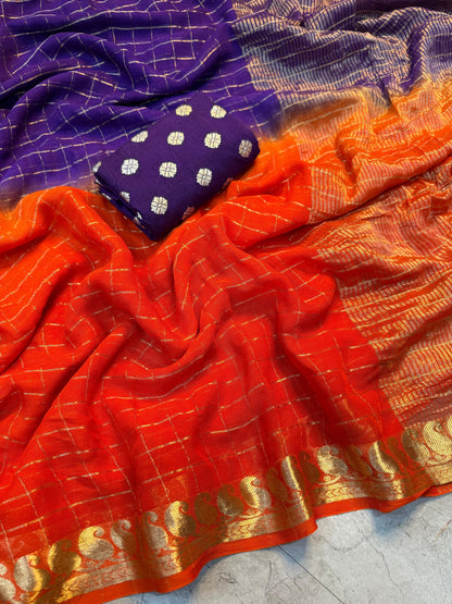 Viscose Georgette Saree