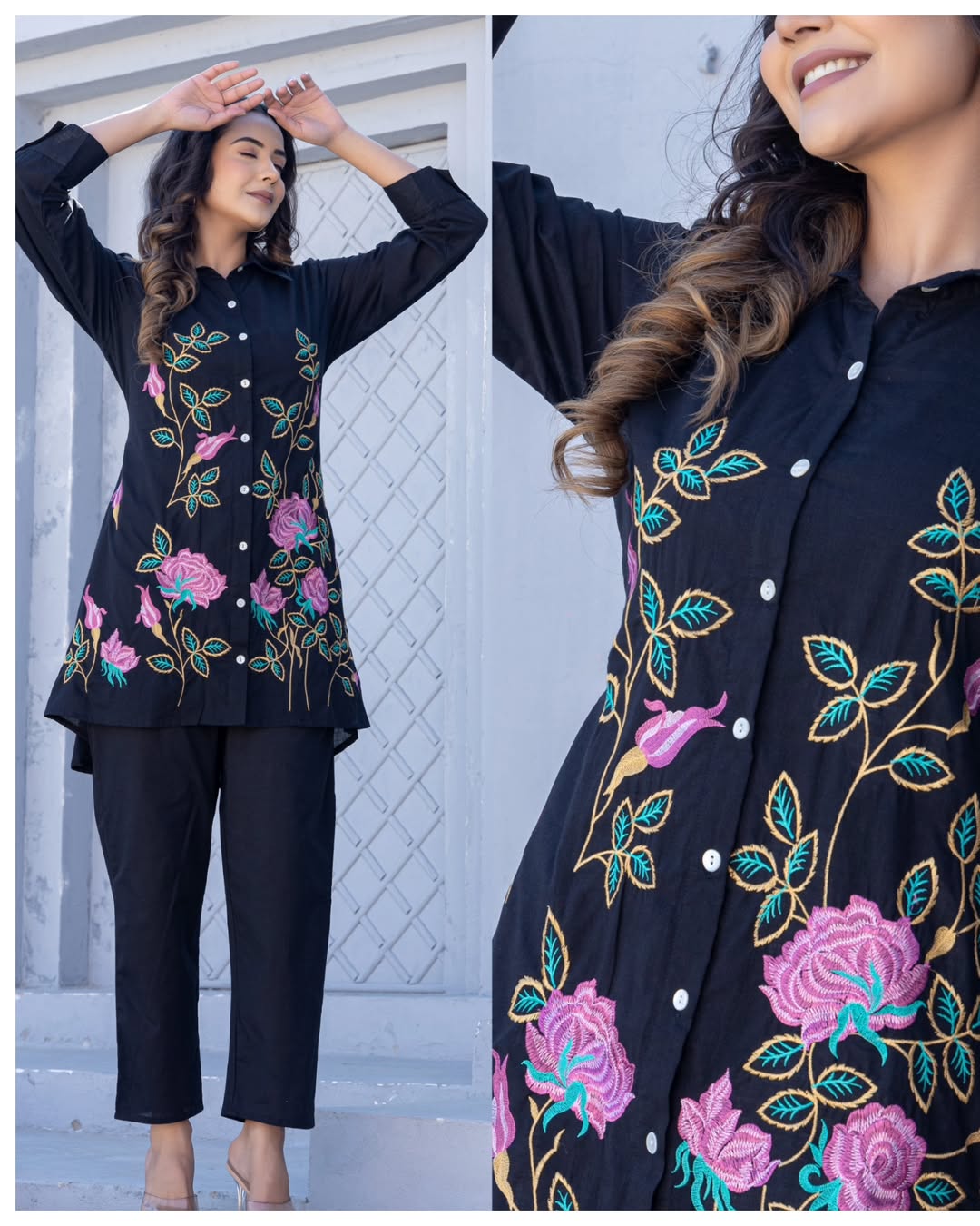 Embroidery Co-ord Set