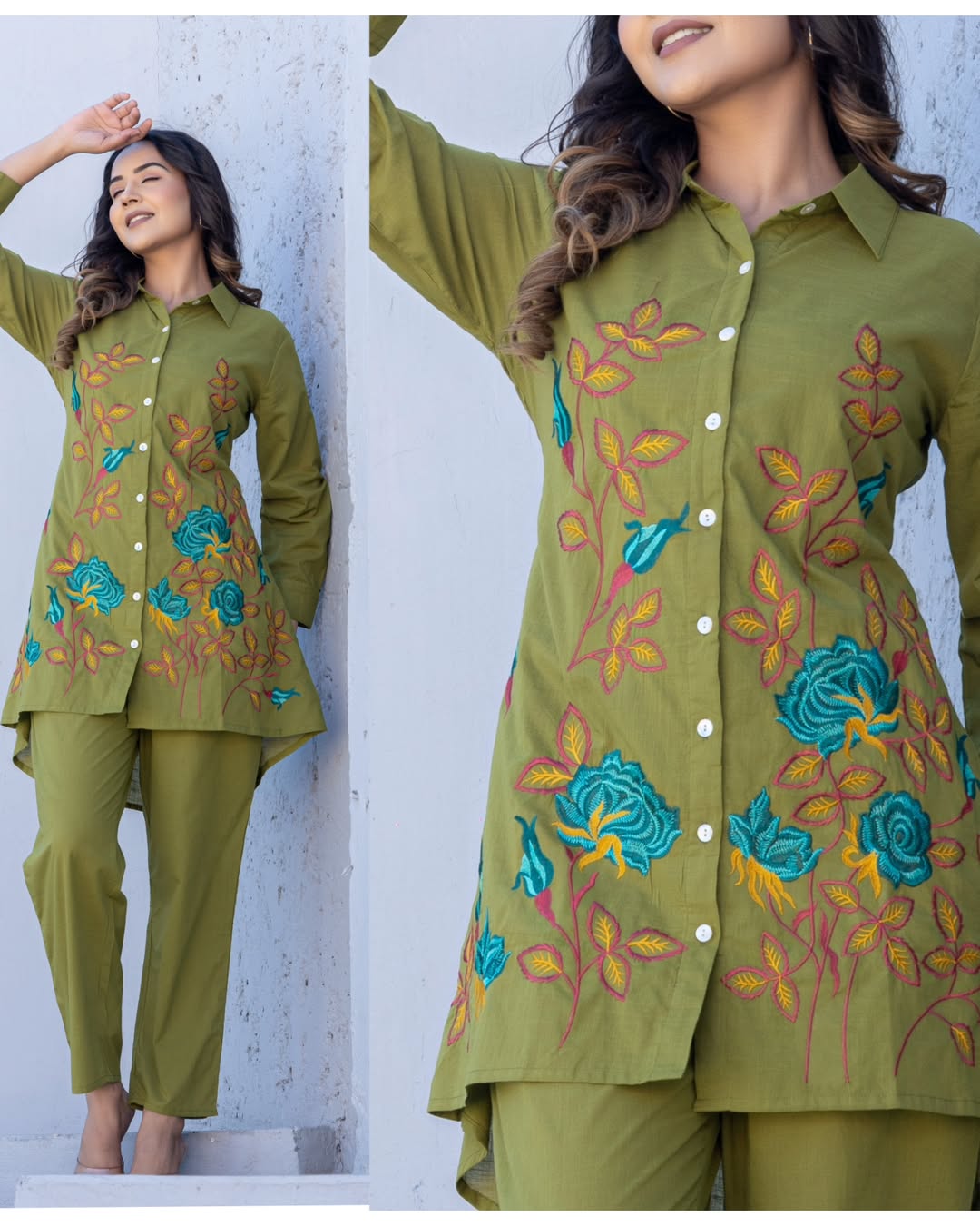 Embroidery Co-ord Set