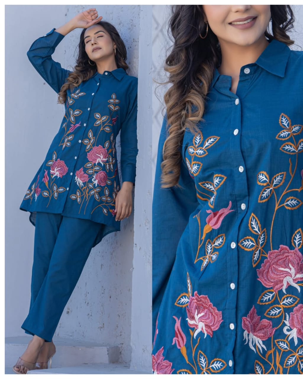 Embroidery Co-ord Set