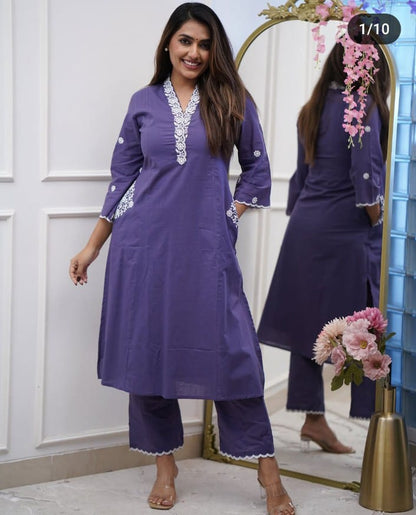 Cotton Pant Set
