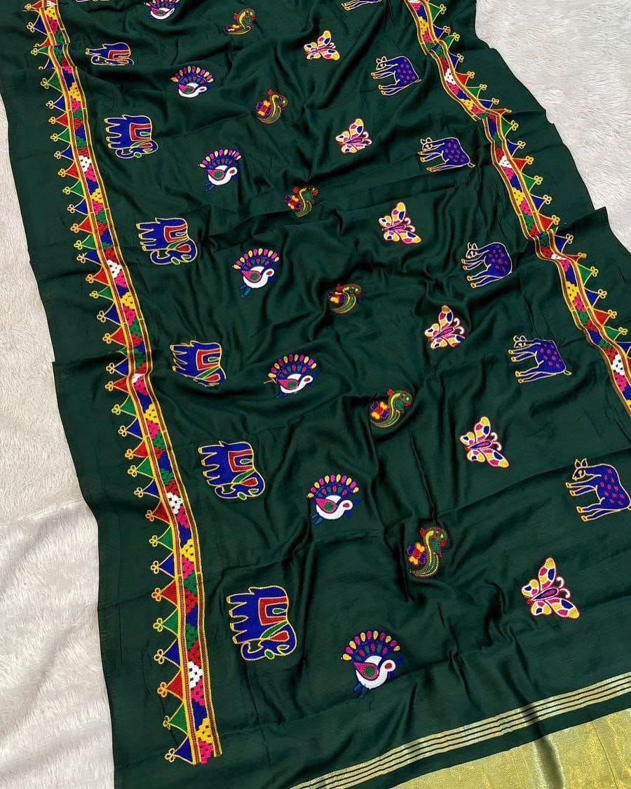 Ghamti Work Dupatta