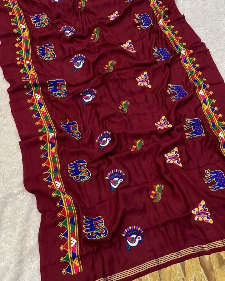 Ghamti Work Dupatta