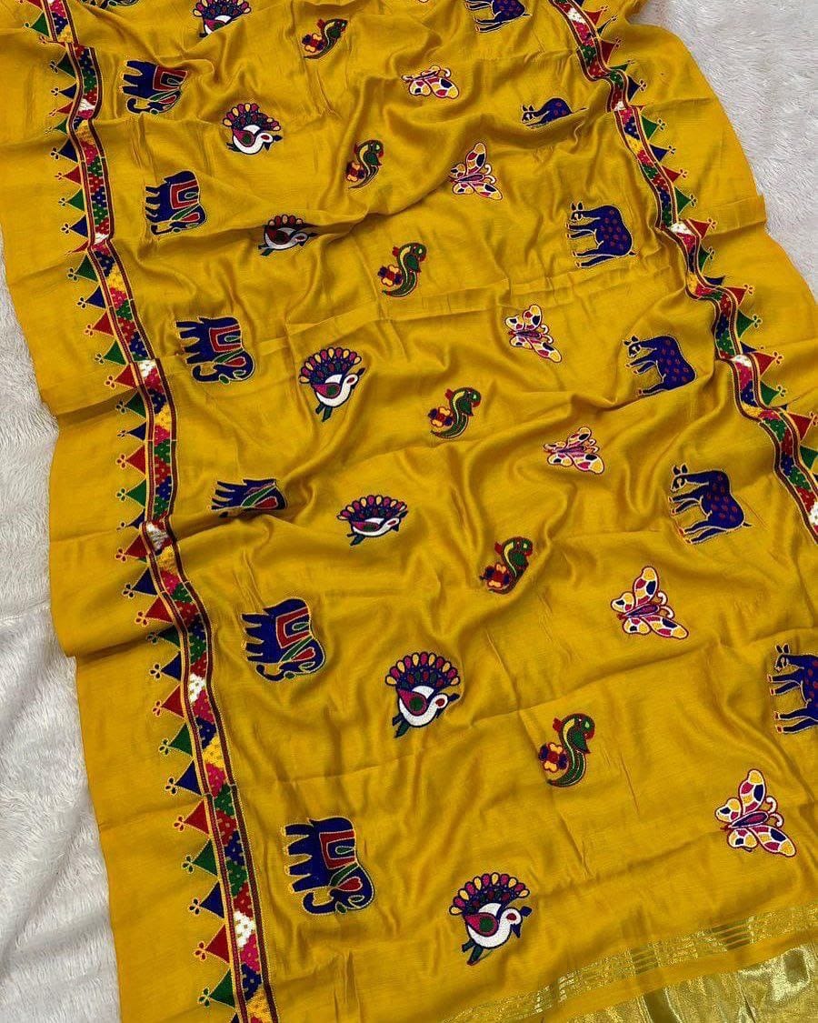 Ghamti Work Dupatta
