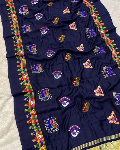 Ghamti Work Dupatta