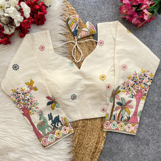 PURE KHADI COTTON BLOUSE