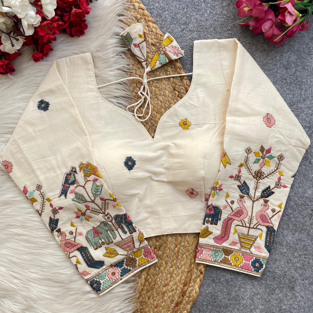PURE KHADI COTTON BLOUSE