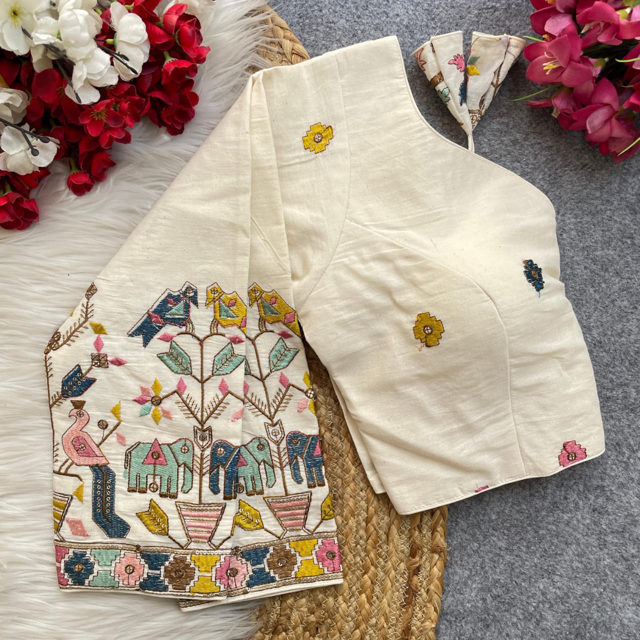 PURE KHADI COTTON BLOUSE
