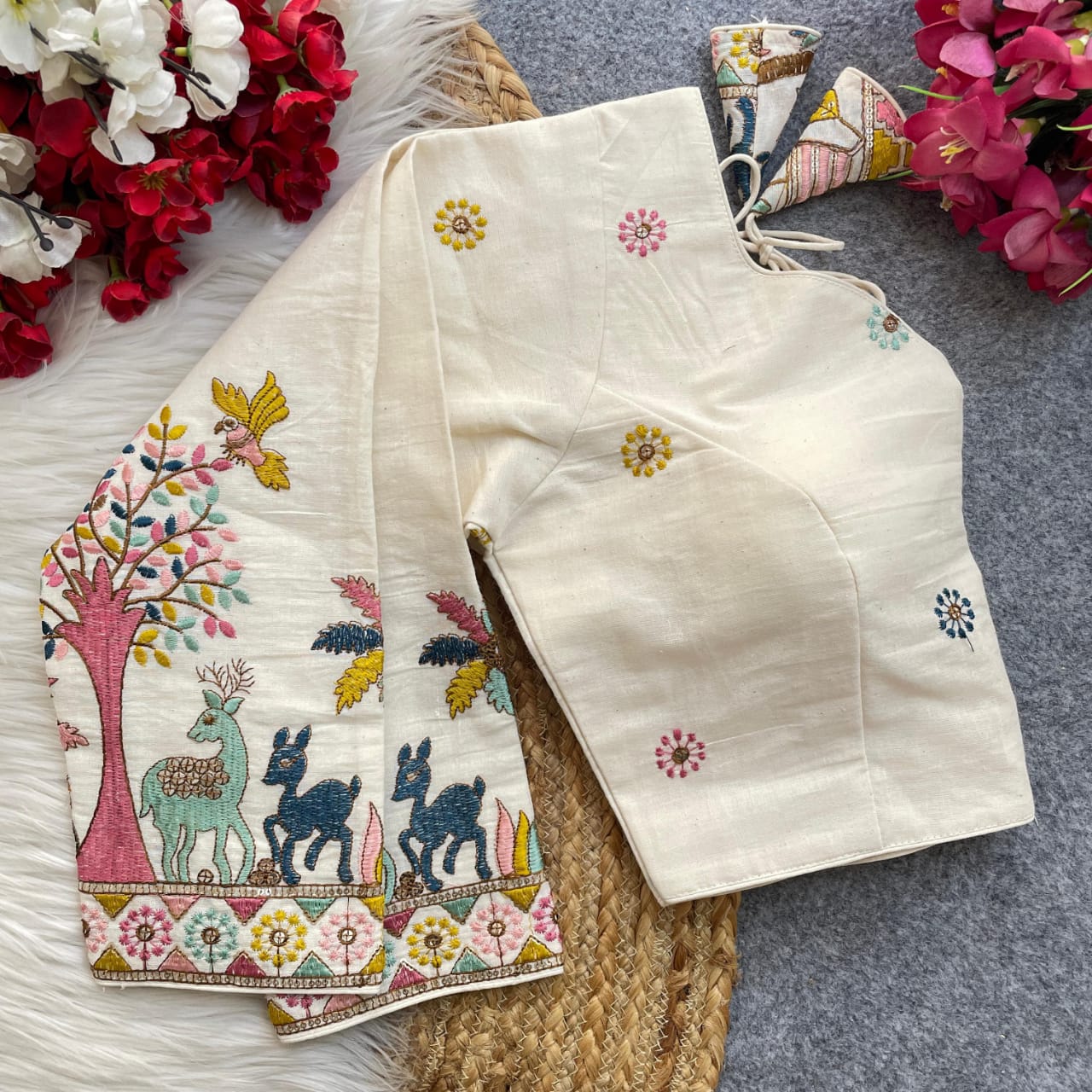 PURE KHADI COTTON BLOUSE