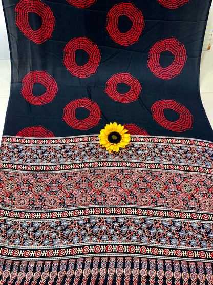 Lagdi Pure Gajji Soft Silk Saree