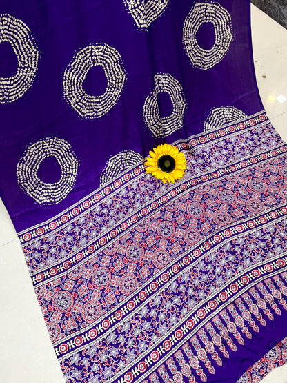 Lagdi Pure Gajji Soft Silk Saree
