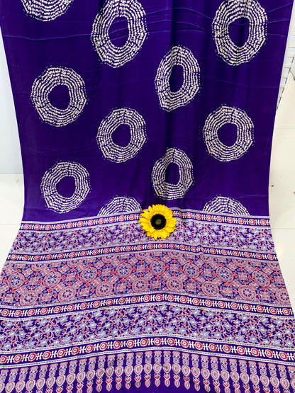 Lagdi Pure Gajji Soft Silk Saree