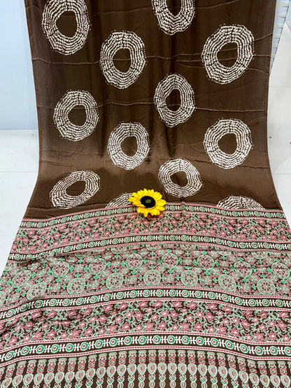 Lagdi Pure Gajji Soft Silk Saree